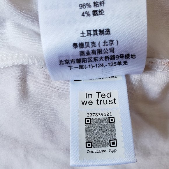 Ted Baker Serahna Floral Print Fitted Stretch T -Shirt - Picture 8 of 8